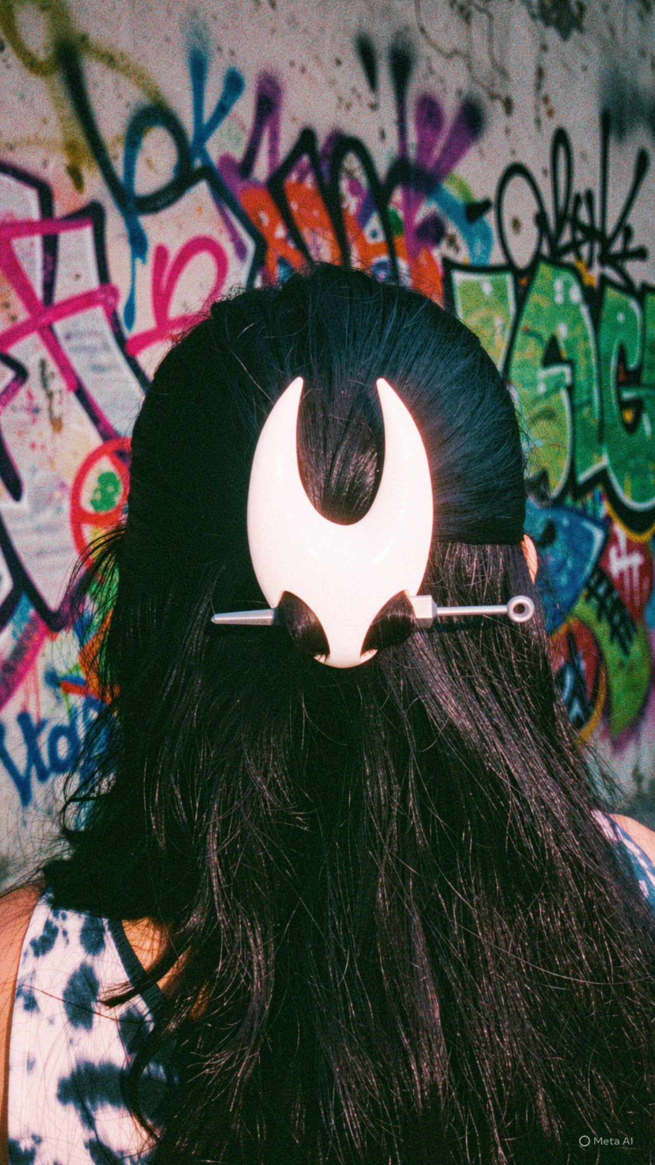 Hollow Knight Hair Pin | The Knight Mask & Nail Bun Holder | Indie Gamer Hair Stick | Cosplay Accessory & Geeky Gift for Gamers
