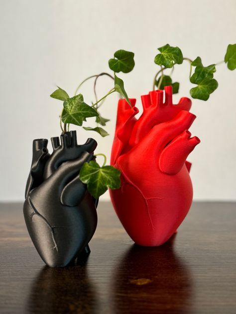 Faceted Heart Geometric Sculpted Vase