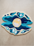 The Abyssal Pearl Shell Tufted Rug